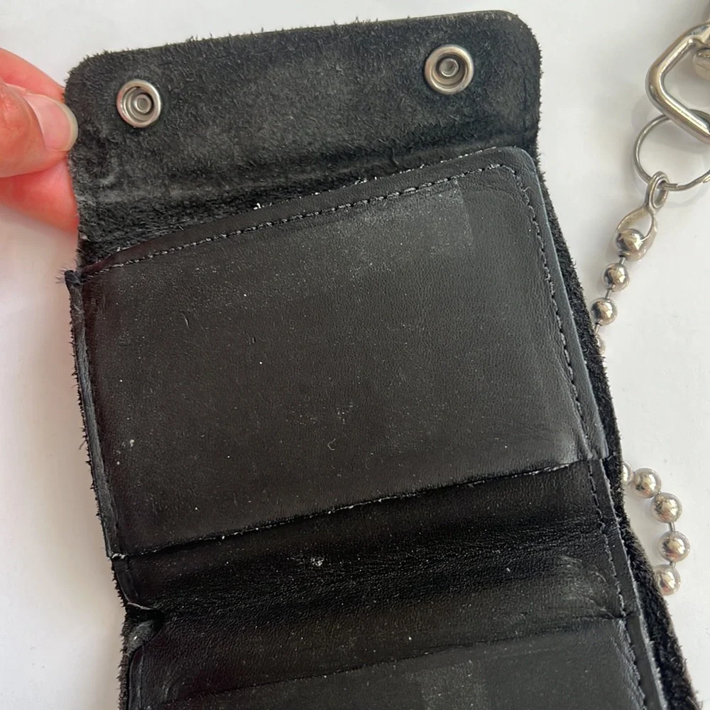 Vintage Leather chain wallet